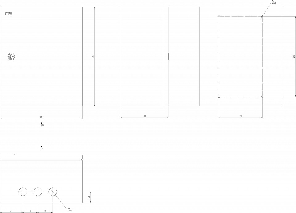 Электрический щиток накладной Эра  NO_SIMPLE_STM_SHMP-03_IP31