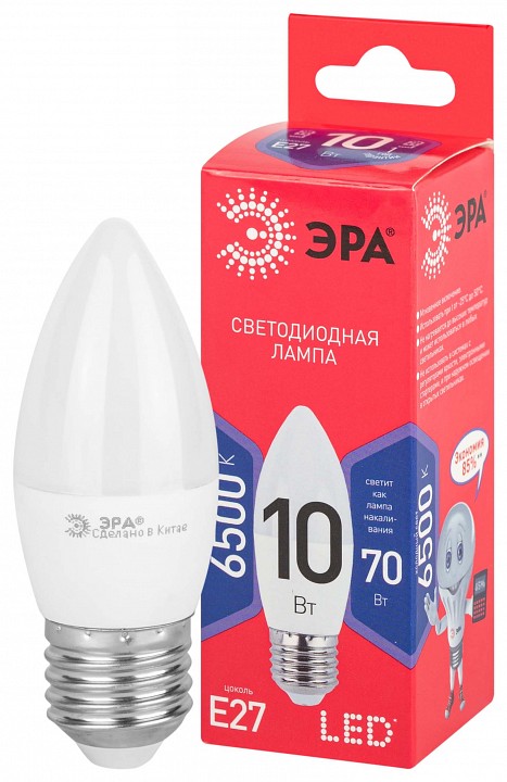 Лампа светодиодная Эра  LED B35-10W-865-E27 R