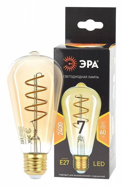 Лампа светодиодная филаментная ЭРА F-LED G95 7 Вт E27 2400 K Б0047665