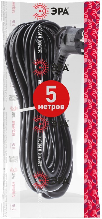 Сетевой провод Эра  U-3x1,5-5m-B