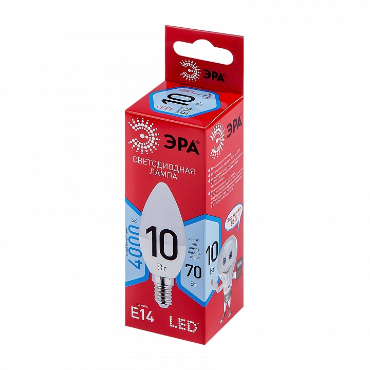 Лампа светодиодная Эра  LED B35-10W-840-E14 R