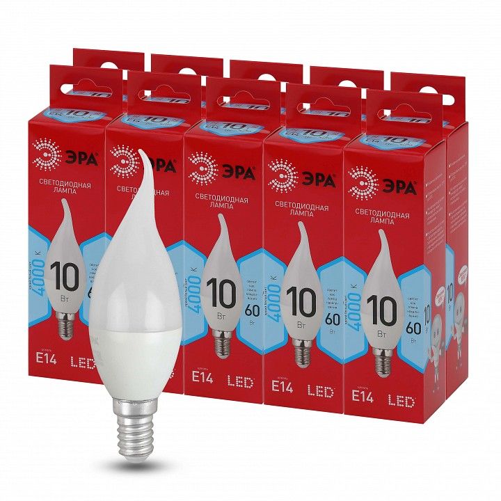 Лампа светодиодная Эра  LED BXS-10W-840-E14 R