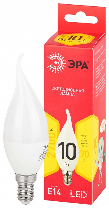 Лампа светодиодная Эра  LED BXS-10W-827-E14 R