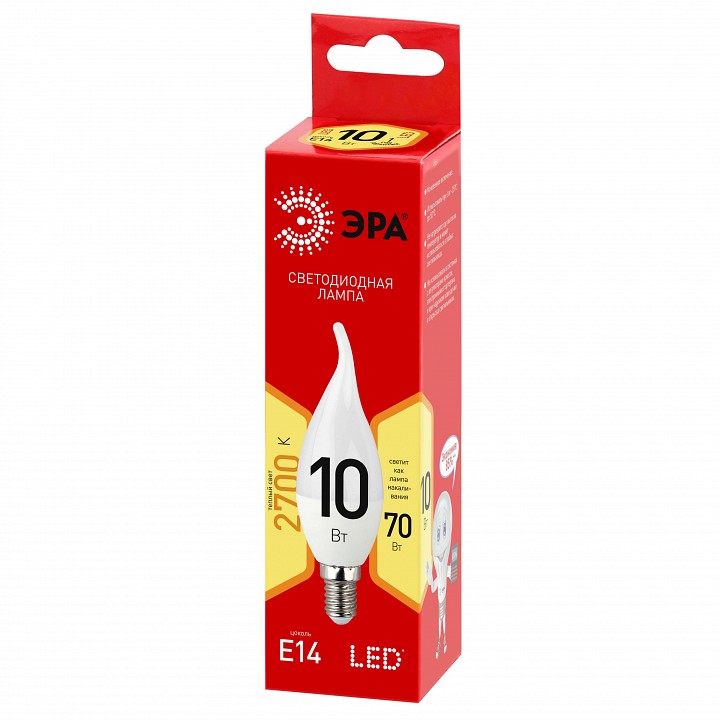 Лампа светодиодная Эра  LED BXS-10W-827-E14 R