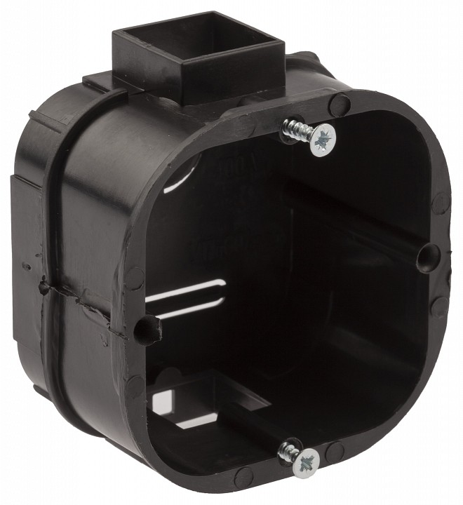 Подрозетник Эра  KUTS-60-60-43-s-black