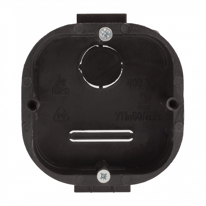 Подрозетник Эра  KUTS-60-60-43-s-black