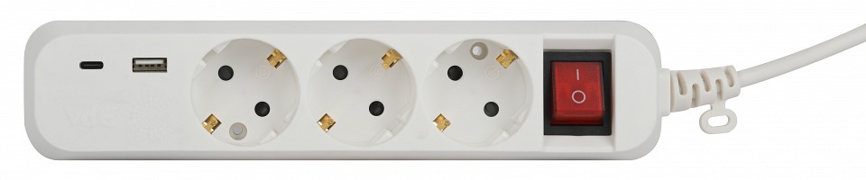 Удлинитель с выключателем Эра  UB-3es-3m-USB