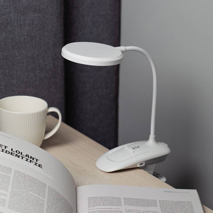 Настольная лампа офисная Эра  NLED-513-6W-W