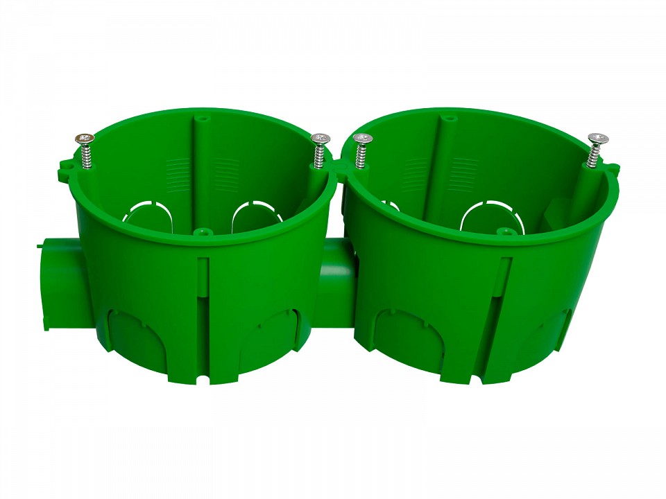 Подрозетник Эра  KUTS1-68-45-green