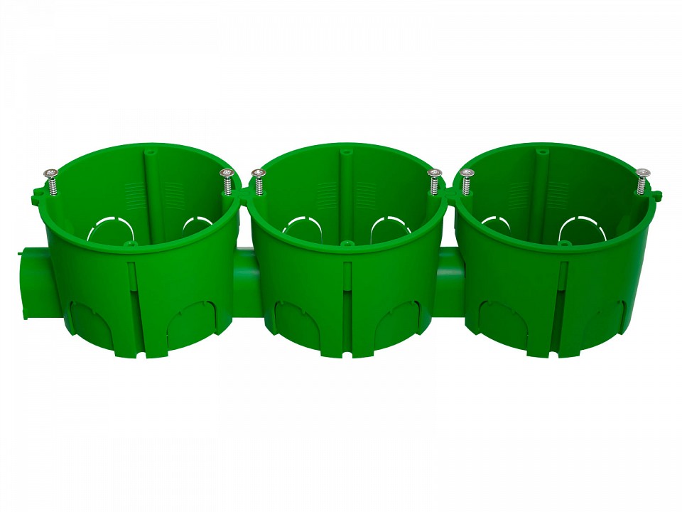 Подрозетник Эра  KUTS1-68-45-green