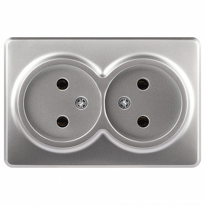 Розетка двойная без заземления Эра Эра Эксперт 11-2202-03