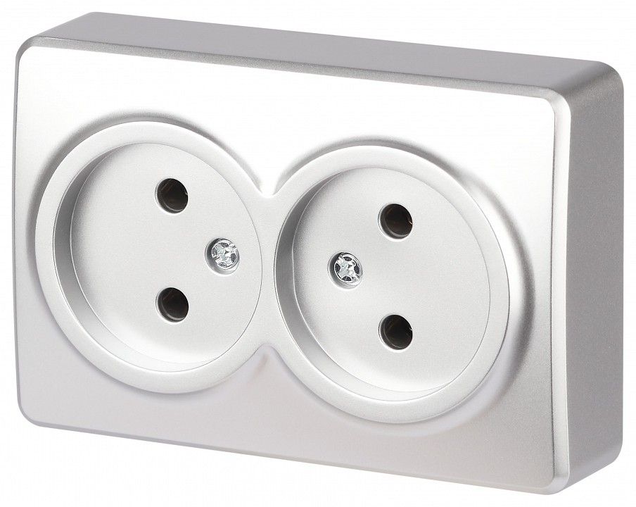 Розетка двойная без заземления Эра Эра Эксперт 11-2202-03