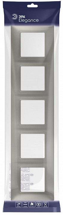 Рамка на 5 постов Эра Эра Elegance 14-5005-16