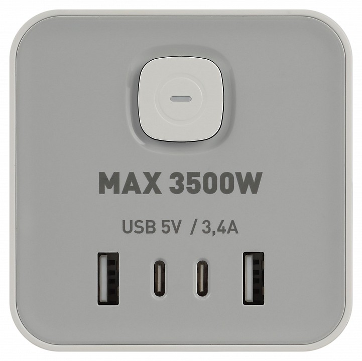 Сетевой фильтр Эра  TWR-8es-1,5m-4USB-W