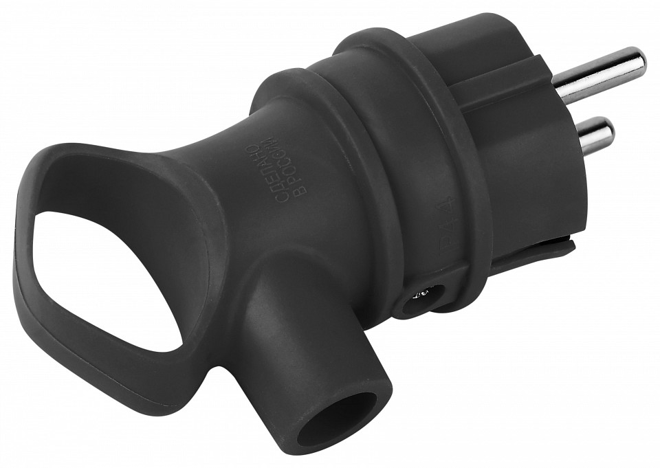 Вилка угловая ЭРА с заземлением IP44 VX12-B-IP44