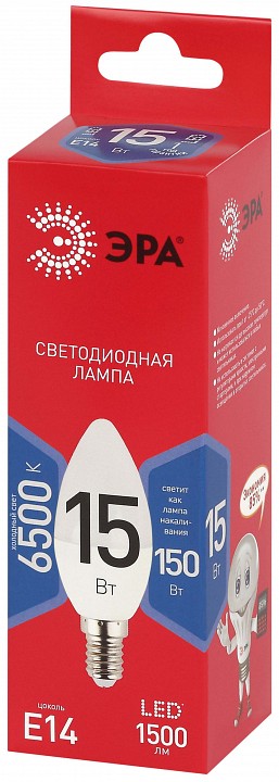 Лампа светодиодная Эра  LED B35-15W-865-E14 R