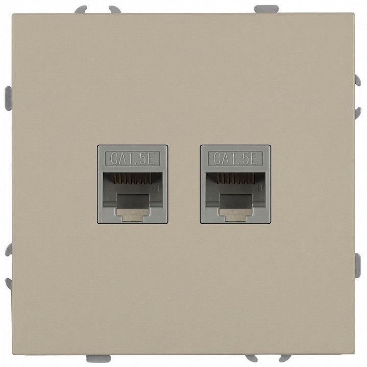 Розетка двойная Ethernet RJ-45 без рамки Эра Galaxy Б0070762