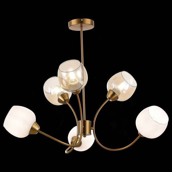 Люстра на штанге EVOLUCE Tratti 6 ламп SLE1136-302-06