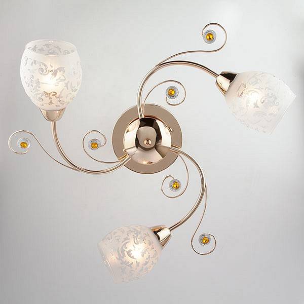 Потолочная люстра Eurosvet Roksana 9677/3 золото 9677/3