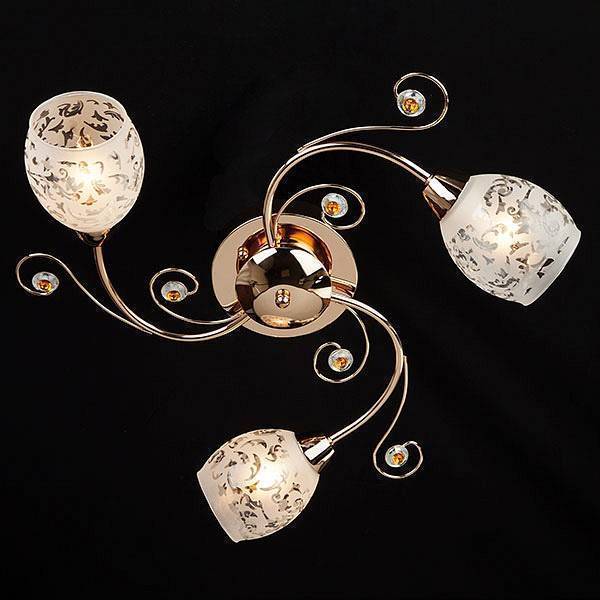 Потолочная люстра Eurosvet Roksana 9677/3 золото 9677/3