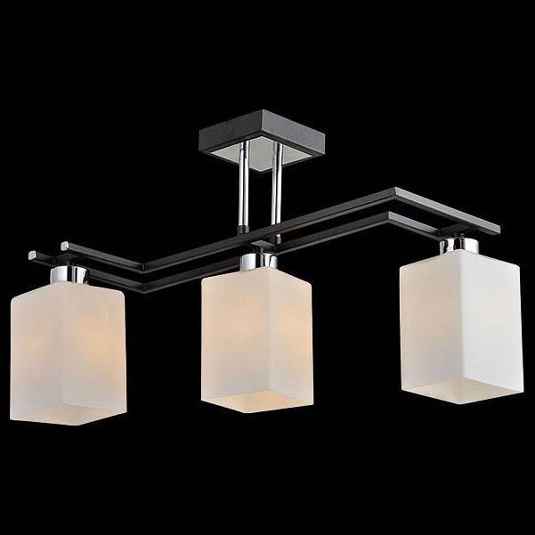 Люстра на штанге Eurosvet Devis 70018/3 хром/венге 70018/3