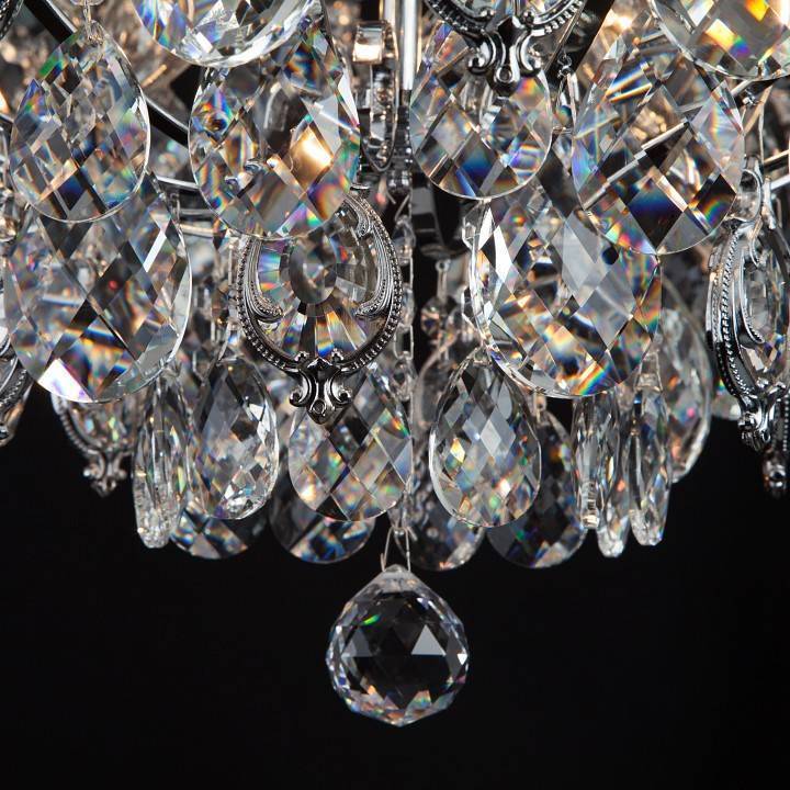 Подвесная люстра Eurosvet Crystal 10080/12 хром Strotskis 10080/12