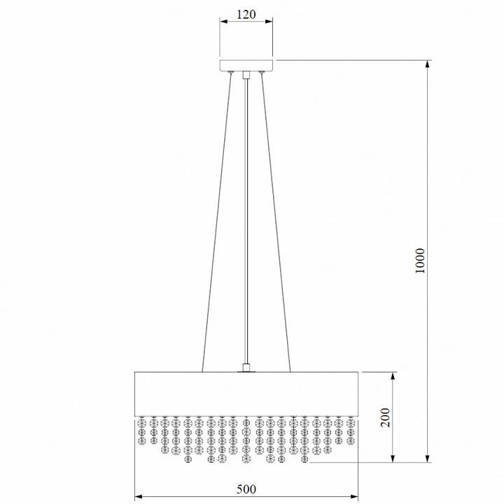 Подвесной светильник Bogates Elisa 286/4 Strotskis