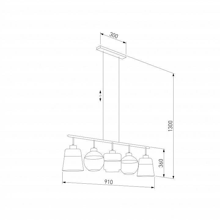 Подвесной светильник TK Lighting Amber 2382