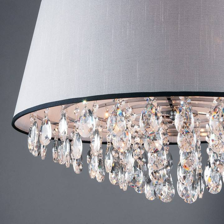 Подвесной светильник Eurosvet Opera 10092/5 хром/прозрачный хрусталь Strotskis