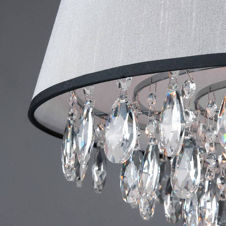 Подвесной светильник Eurosvet Opera 10092/5 хром/прозрачный хрусталь Strotskis