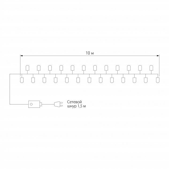 Гирлянда светодиодная Eurosvet 400-002
