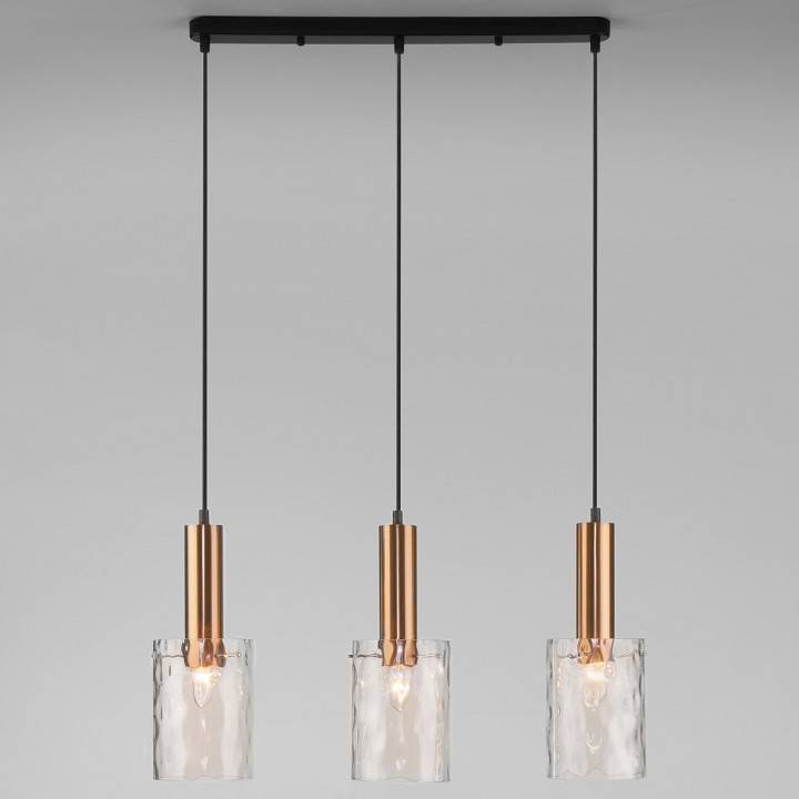 Подвесной светильник Eurosvet Asti 50177/3 черный/бронза 50177/3 черный/бронза