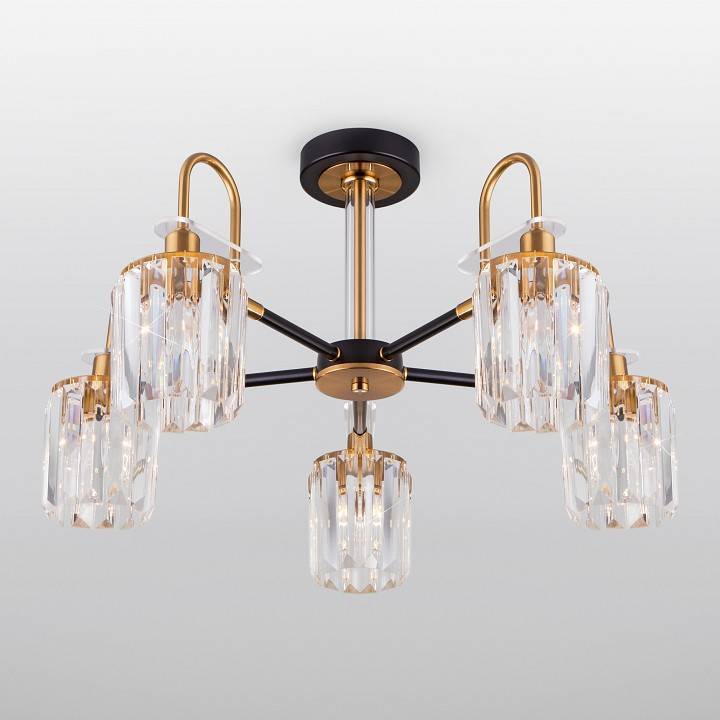 Люстра на штанге Eurosvet Tenia 70090/5 черный