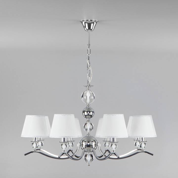 Подвесная люстра Eurosvet Sortino 60097/8 хром 60097/8