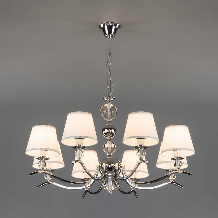 Подвесная люстра Eurosvet Sortino 60097/8 хром 60097/8