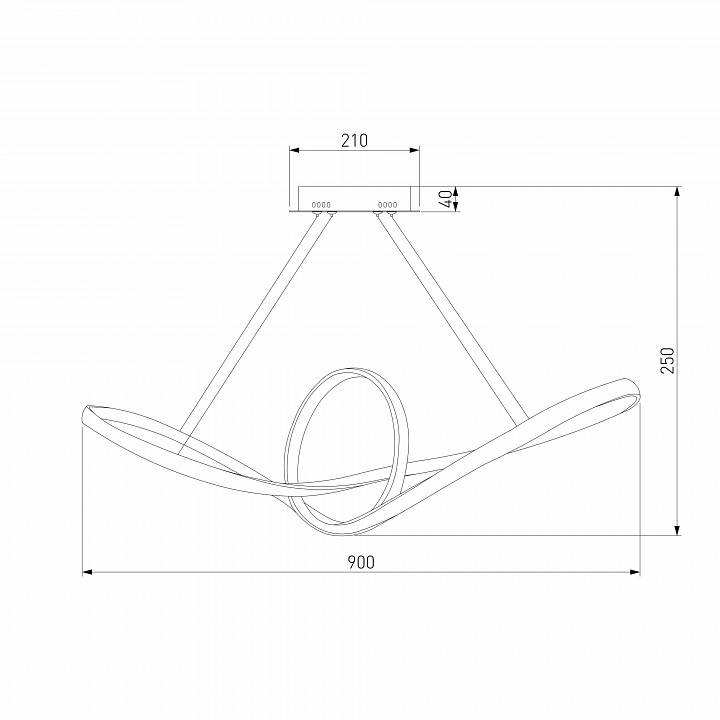 Подвесной светильник Eurosvet Kink 90174/1 белый 42 Вт 90174/1