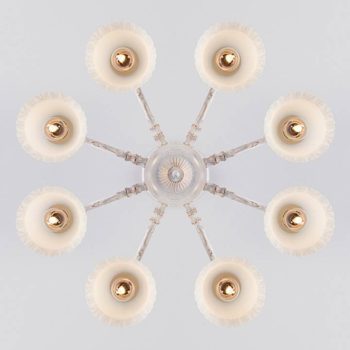 Люстра на штанге Eurosvet Campina 60107/8 белый с золотом