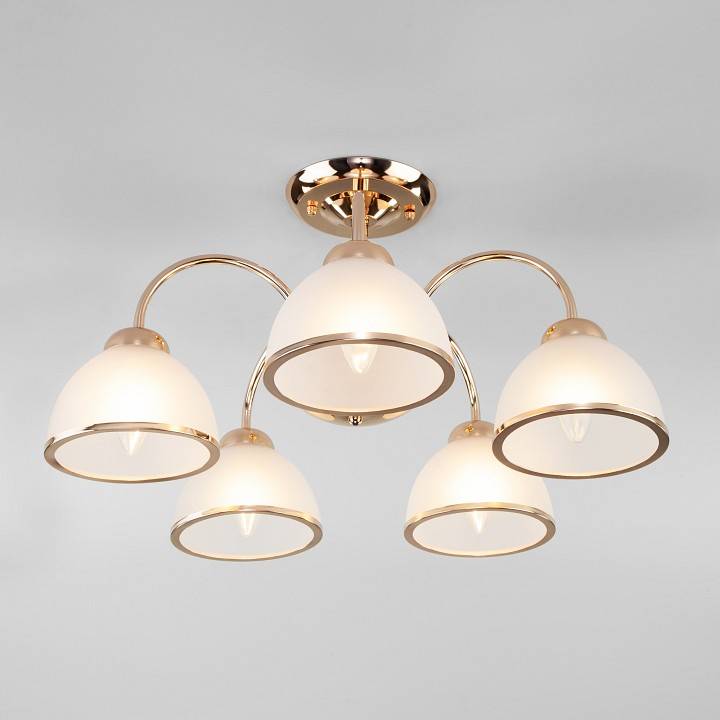 Люстра на штанге Eurosvet Shanon 30174/5 золото 30174/5