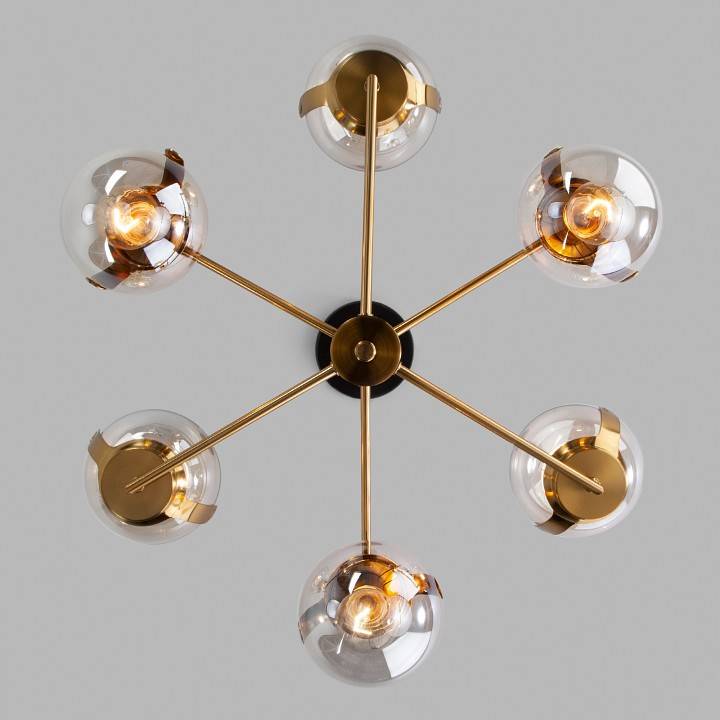 Люстра на штанге Eurosvet Creek 70118/6 черный 70118/6