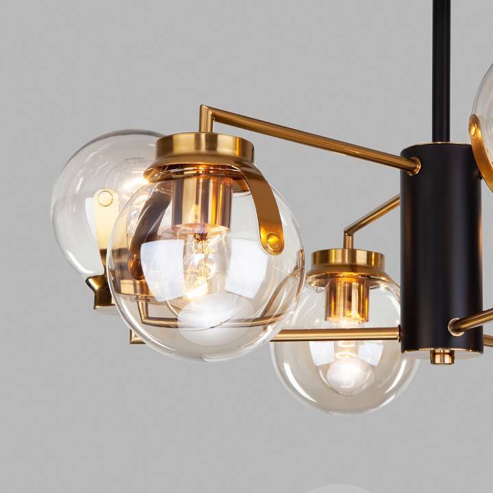 Люстра на штанге Eurosvet Creek 70118/6 черный 70118/6