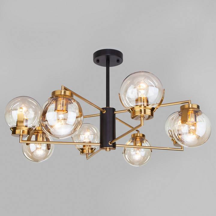 Люстра на штанге Eurosvet Creek 70118/8 черный 70118/8