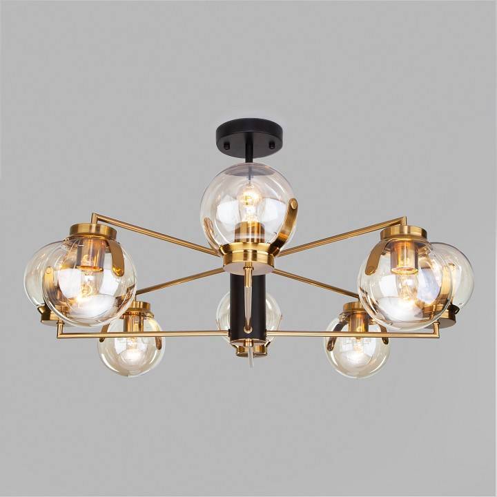 Люстра на штанге Eurosvet Creek 70118/8 черный 70118/8