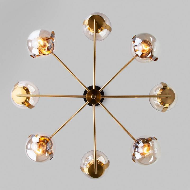 Люстра на штанге Eurosvet Creek 70118/8 черный 70118/8