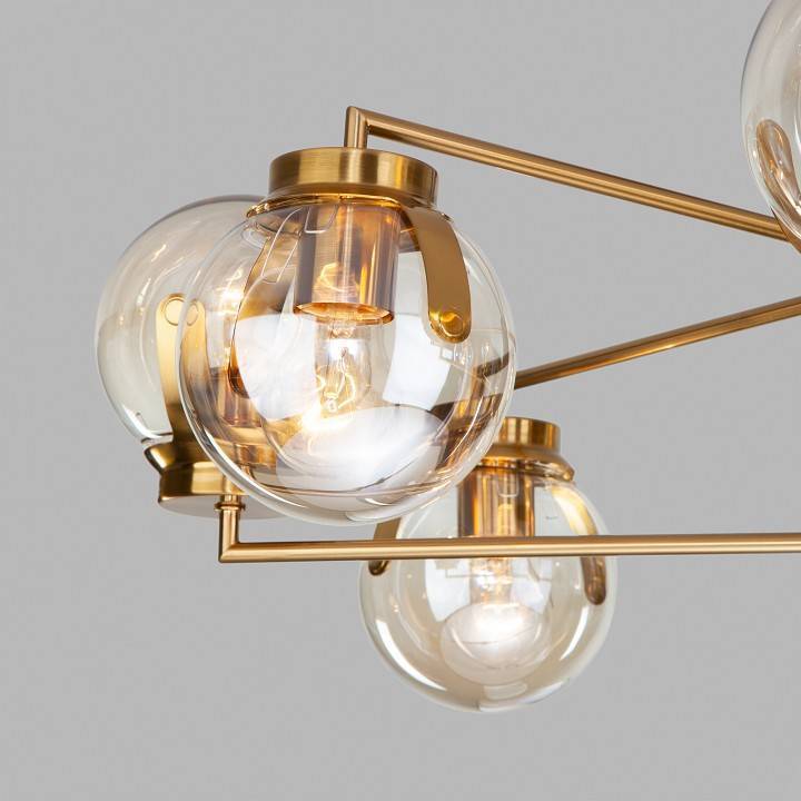 Люстра на штанге Eurosvet Creek 70118/8 черный 70118/8