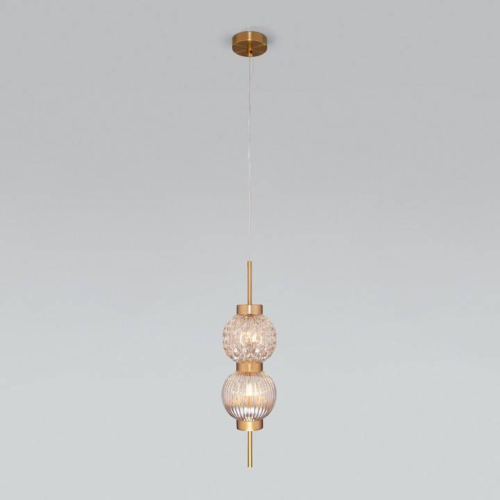 Подвесной светильник Eurosvet Plaza 50186/2 латунь