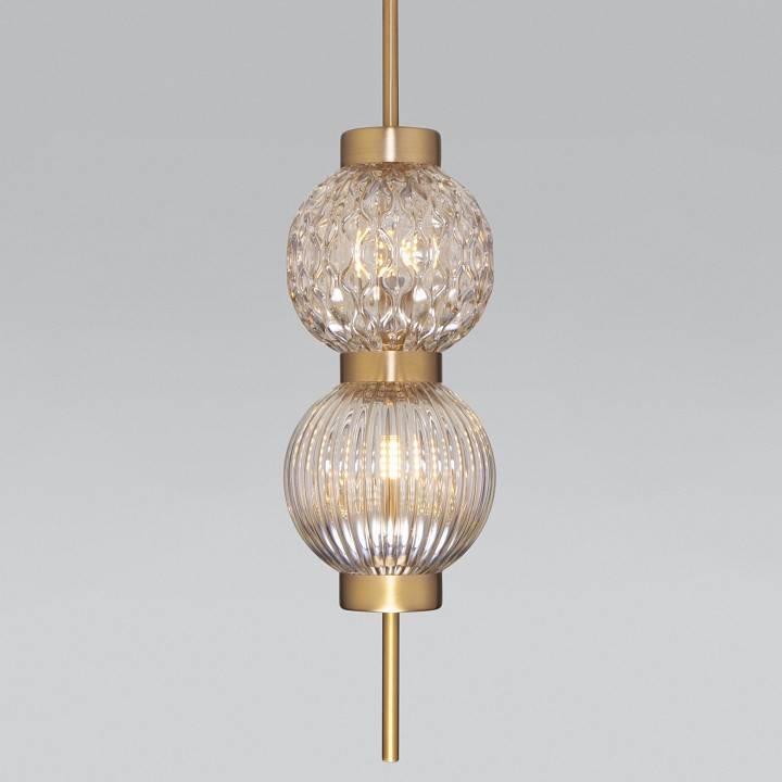 Подвесной светильник Eurosvet Plaza 50186/2 латунь