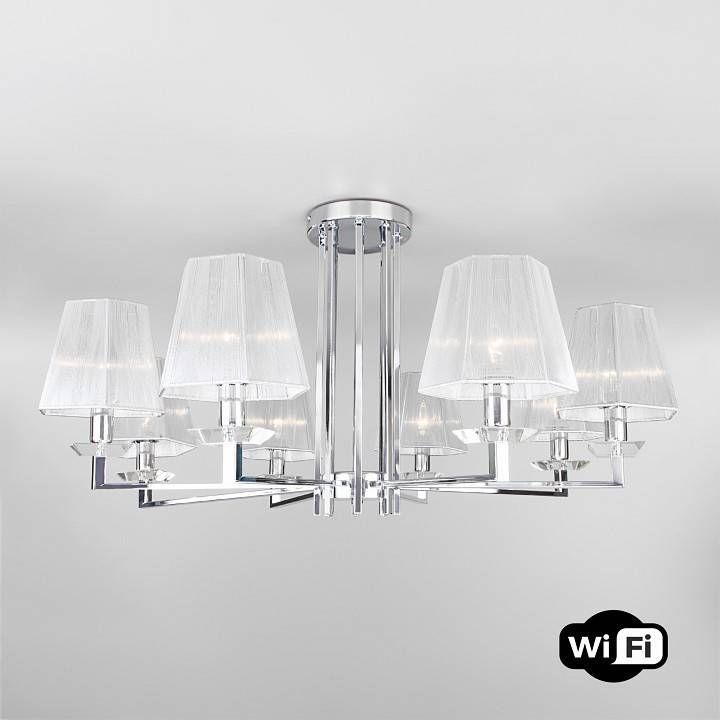 Люстра на штанге Eurosvet Alegria 60125/8 хром Smart 60125/8