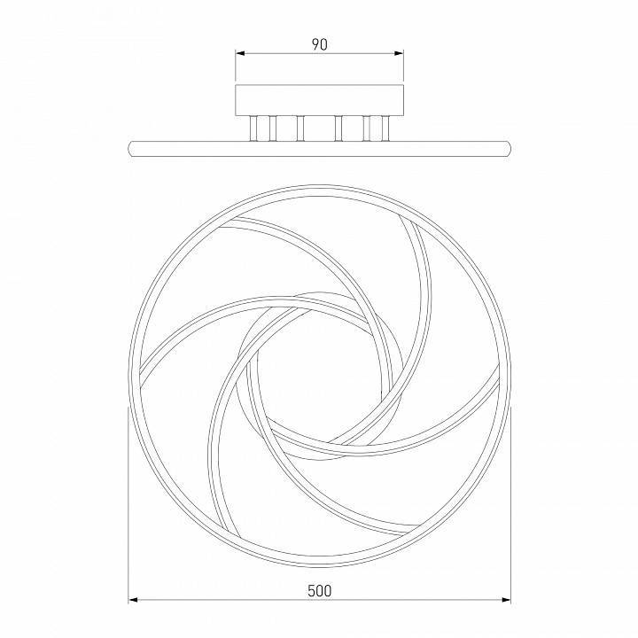 Накладной светильник Eurosvet Indio серебро 90207/1