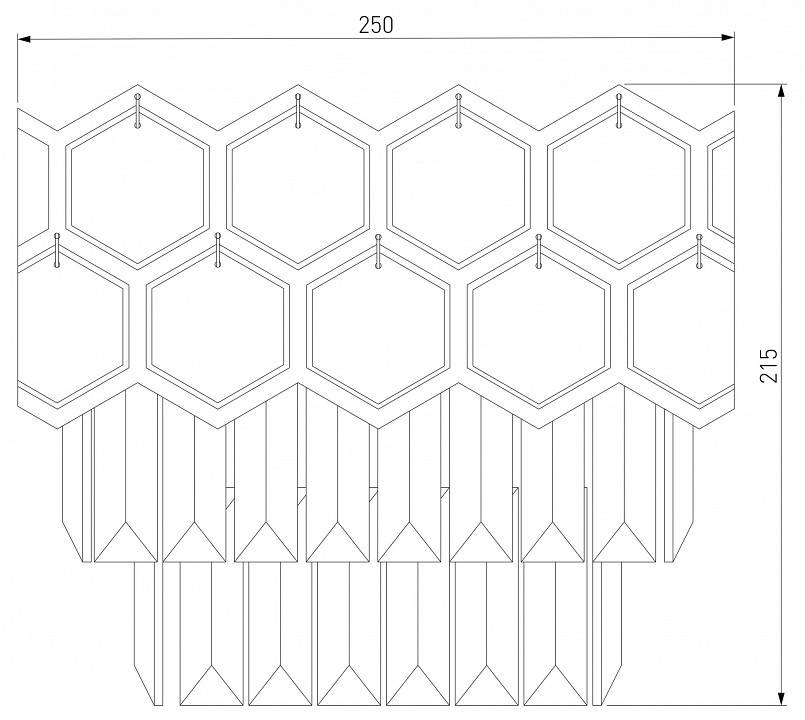 Накладной светильник Eurosvet Ariana 10124/2 золото хрусталь Strotskis 10124/2