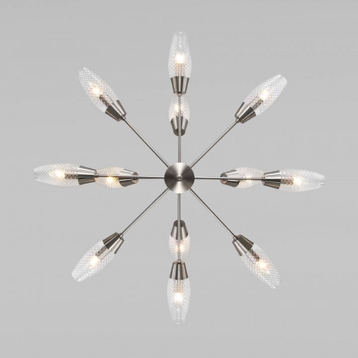 Люстра на штанге Eurosvet Thalia 60140/12 сатин-никель 60140/12